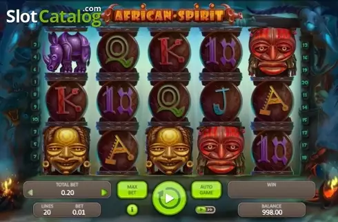 Οθόνη2. African Spirit (Booongo) Κουλοχέρης 