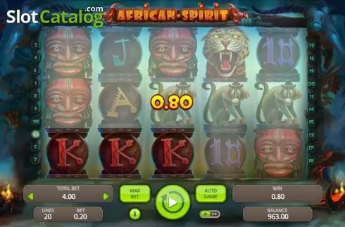 Οθόνη5. African Spirit (Booongo) Κουλοχέρης 