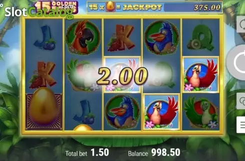 Οθόνη3. 15 Golden Eggs Κουλοχέρης
