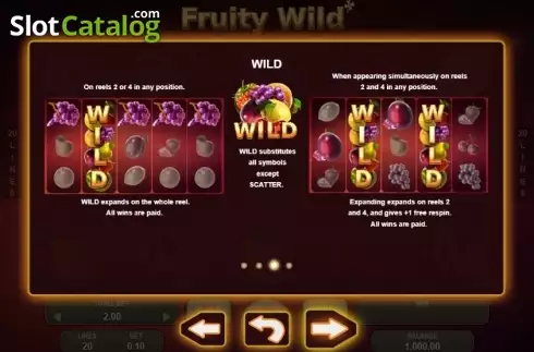 Οθόνη9. Fruity Wild Κουλοχέρης