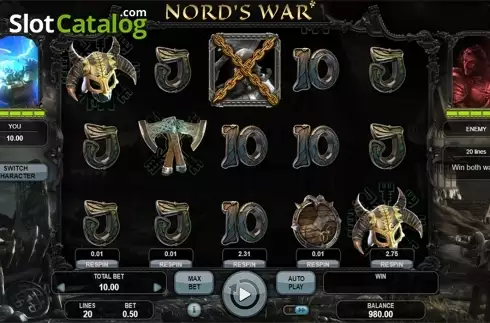 Οθόνη3. Nord's War Κουλοχέρης