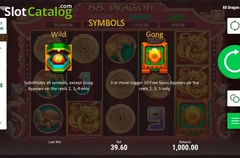 Οθόνη2. 88 Dragon (Booongo) Κουλοχέρης