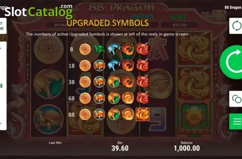 Οθόνη5. 88 Dragon (Booongo) Κουλοχέρης