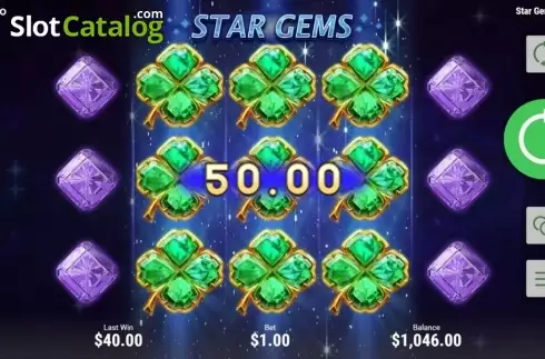 Οθόνη5. Star Gems (Booongo) Κουλοχέρης