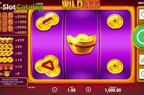 Οθόνη2. Wild 888 Κουλοχέρης