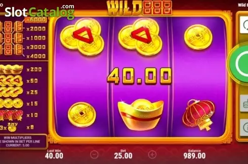 Οθόνη3. Wild 888 Κουλοχέρης