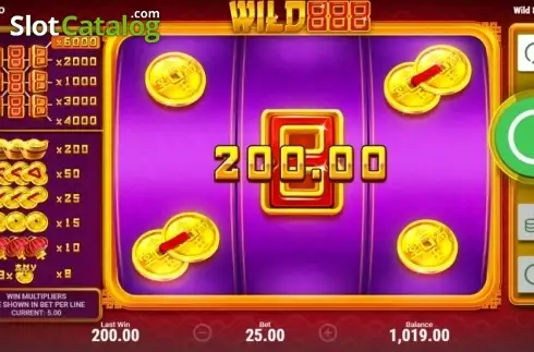 Οθόνη5. Wild 888 Κουλοχέρης