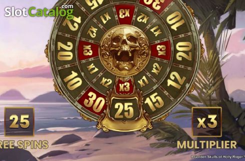 Οθόνη7. 8 Golden Skulls of Holly Roger Κουλοχέρης