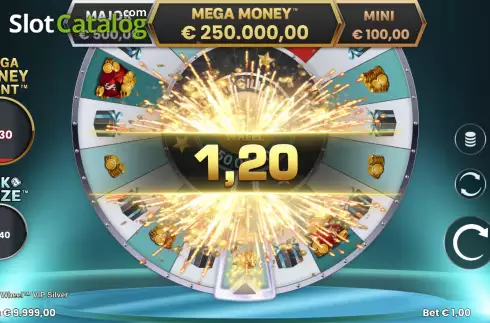 Οθόνη3. Mega Money Wheel VIP Silver Κουλοχέρης