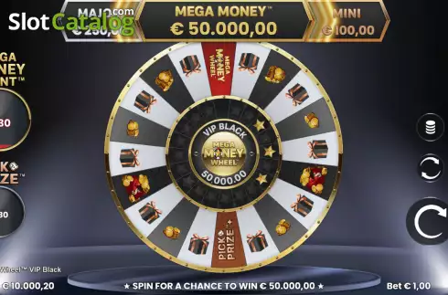 Οθόνη2. Mega Money Wheel VIP Black Κουλοχέρης