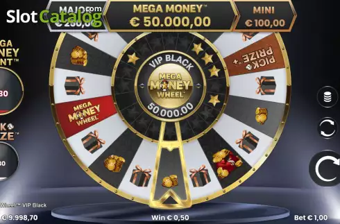 Οθόνη3. Mega Money Wheel VIP Black Κουλοχέρης