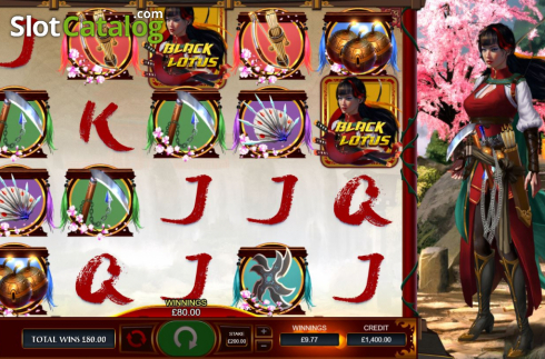 Οθόνη4. Black Lotus (Bulletproof Games) Κουλοχέρης