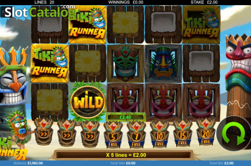 Οθόνη6. Tiki Runner Κουλοχέρης