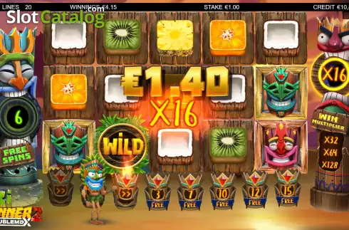 Οθόνη9. Tiki Runner 2 - Doublemax Κουλοχέρης