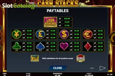 Οθόνη7. Mega Cash Stack (Bulletproof Games) Κουλοχέρης