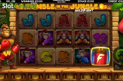 Οθόνη6. Tumble in the Jungle Wild Fight Κουλοχέρης