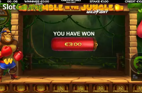 Οθόνη9. Tumble in the Jungle Wild Fight Κουλοχέρης