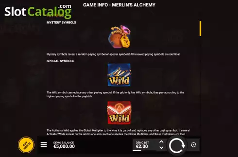 Οθόνη8. Merlin's Alchemy Κουλοχέρης 