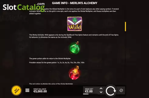 Οθόνη9. Merlin's Alchemy Κουλοχέρης 