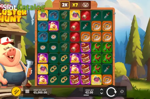 Οθόνη3. Piggy Cluster Hunt Κουλοχέρης