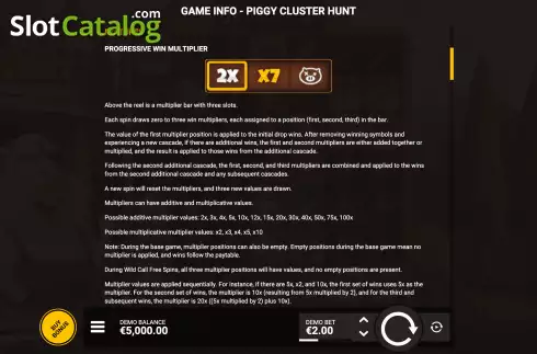 Οθόνη9. Piggy Cluster Hunt Κουλοχέρης