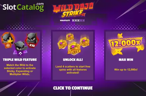 Οθόνη2. Wild Dojo Strike Κουλοχέρης 