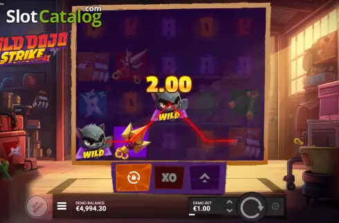 Οθόνη4. Wild Dojo Strike Κουλοχέρης 