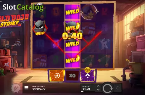 Οθόνη5. Wild Dojo Strike Κουλοχέρης 