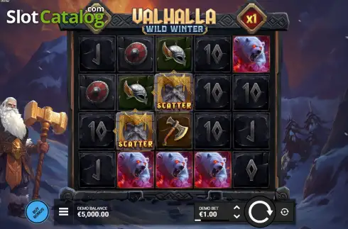 Οθόνη3. Valhalla Wild Winter Κουλοχέρης