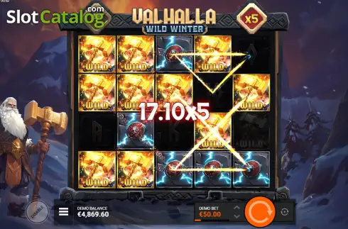 Οθόνη7. Valhalla Wild Winter Κουλοχέρης