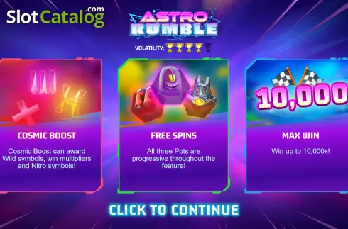 Οθόνη2. Astro Rumble Κουλοχέρης