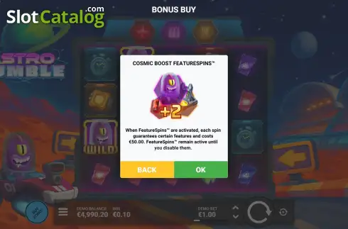 Οθόνη5. Astro Rumble Κουλοχέρης