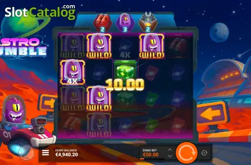 Οθόνη7. Astro Rumble Κουλοχέρης