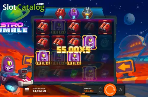 Οθόνη9. Astro Rumble Κουλοχέρης