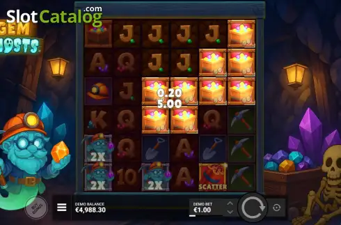 Οθόνη4. Gem Ghosts Κουλοχέρης