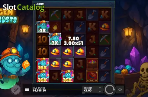 Οθόνη5. Gem Ghosts Κουλοχέρης