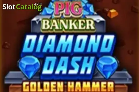 Pig Banker Diamond Dash Golden Hammer Λογότυπο Pig Banker Diamond Dash Golden Hammer Λογότυπο
