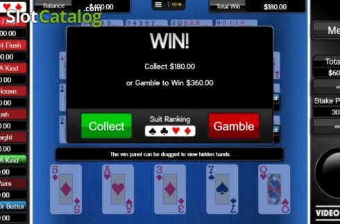 Οθόνη3. Video Poker (CORE Gaming) Κουλοχέρης
