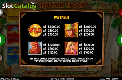 Οθόνη7. Robin Hood (CORE Gaming) Κουλοχέρης