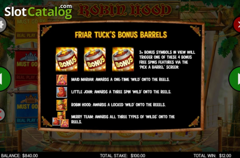 Οθόνη9. Robin Hood (CORE Gaming) Κουλοχέρης