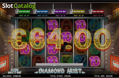 Οθόνη3. Diamond Heist Κουλοχέρης