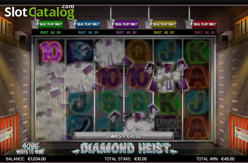 Οθόνη5. Diamond Heist Κουλοχέρης