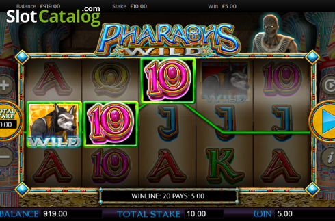 Οθόνη 5. Pharaohs Wild Κουλοχέρης