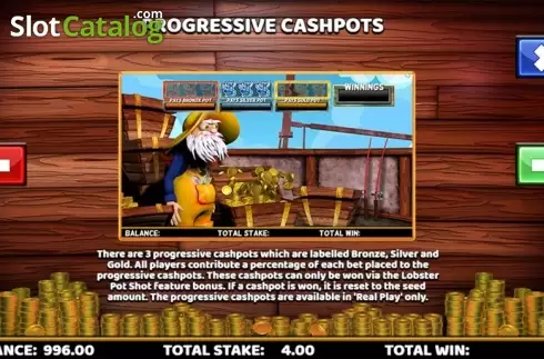 Πίνακας πληρωμών 5. Captain Cashfall Κουλοχέρης