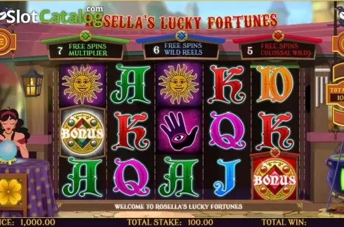 Οθόνη2. Rosella: Lucky Fortune Κουλοχέρης