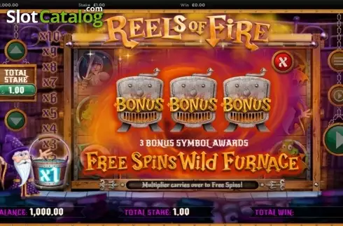 Οθόνη2. Reels of Fire Κουλοχέρης