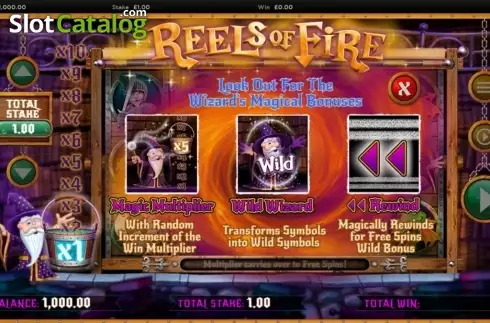 Οθόνη3. Reels of Fire Κουλοχέρης