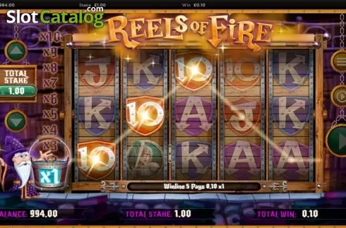 Οθόνη5. Reels of Fire Κουλοχέρης