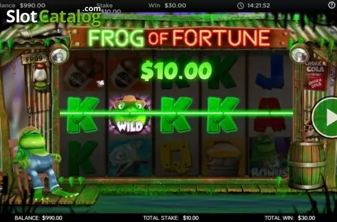 Οθόνη3. Frog of Fortune Κουλοχέρης