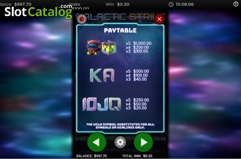 Οθόνη5. Galactic Strike Κουλοχέρης